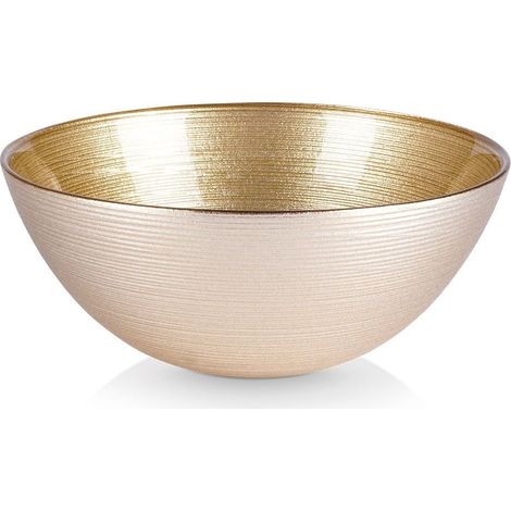 Bol de cristal dorado para aperitivos de 15 cm (1/5)