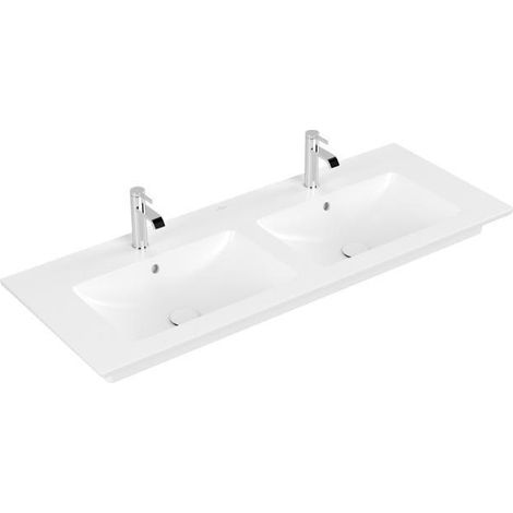 VB SchrankDWT Venticello 1300x500mm rectangulaire 2HL. m. ÜL. Blanc pierre cplus