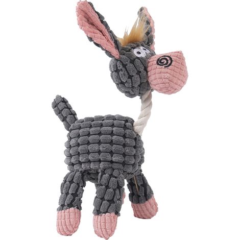 6 jouets en peluche couineurs pour chiens, petits, moyens et grands chiens, résistants, non toxiques, avec coutures renforcées (1/5)