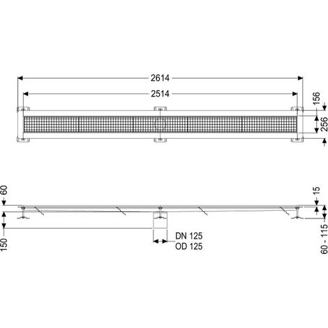 KESSEL 6015250 Gouttière en boîte Ferrofix