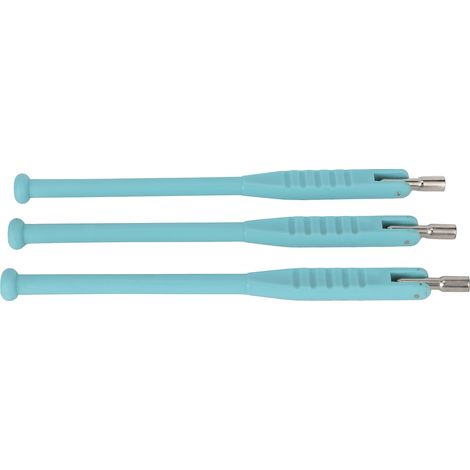 3 Stück 7 mm/0,3 Zoll Reifenventil-Abzieher, Schlauch-Reparaturwerkzeug, Universal, Blau (1/5)