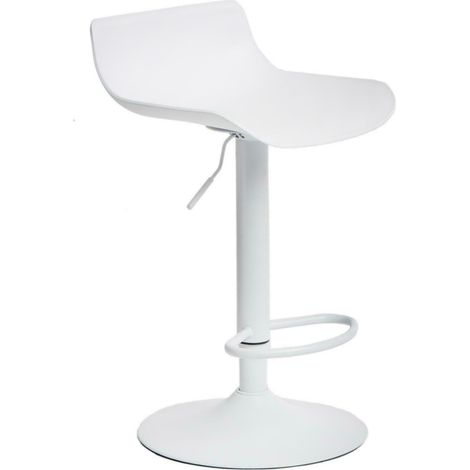 TABOURET DE BAR RÉGLABLE Bar One blanc MAT (1/5)