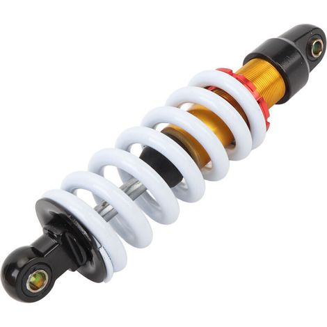 Jeffergarden Amortisseur de moto 270 mm, suspension réglable avec ressort de 11 mm, pour motos tout-terrain, VTT et karts de 50 à 150 cm³