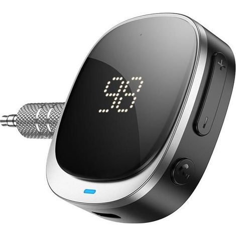 Récepteur Bluetooth auxiliaire pour voiture de voyage hoco E80 (noir) chargeur usb moto camion allumeur prise cigarette (1/5)