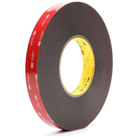 3M VHB 595F doppelseitiger Klebstoff - 19mm x 11m - Schwarz