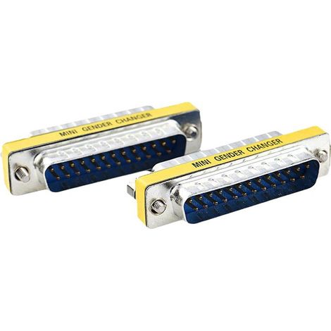 DB25-Paralleladapter (Stecker auf Stecker), drei Arten von Adaptersteckern, 25-polige Parallelanschlussverlängerung (Stecker auf Stecker). (1/4)