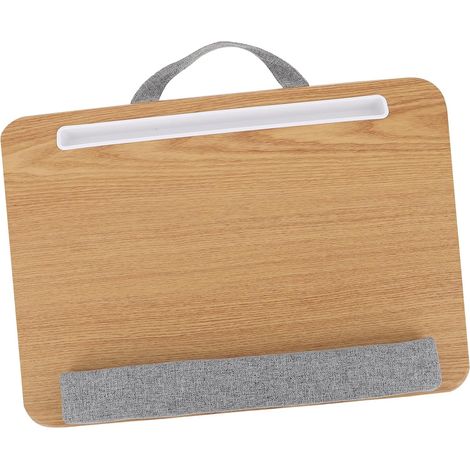 Tavolino pieghevole per laptop, 1 pezzo, tessuto color kaki (1/5)