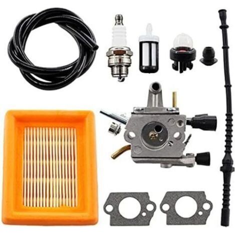 Carburateur avec filtre à air, bougie dallumage, tuyau de carburant pour débroussailleuse Stihl FS120 FS200 FS250 FS300 FS350 HT250 Zama C1Q-S162