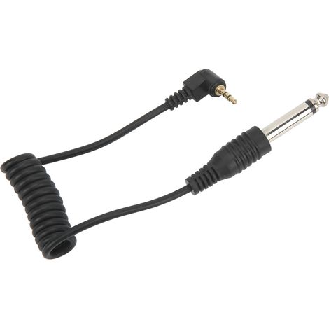 Câble de synchronisation universel pour appareil photo numérique, plaqué or, connecteur mâle 2,5 mm vers 6,35 mm pour haut-parleur et guitare. (1/5)