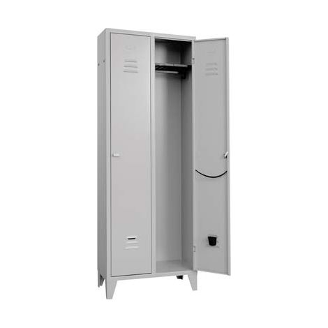 ARMADIO SPOGLIATOIO MONTATO PROMETAL  VERN GRIGIO POSTI 2 H.MM 1795 MM  680X350