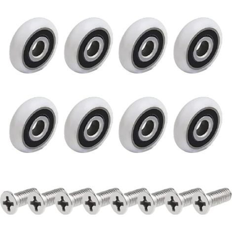 ZOLGINAH 8 Duschtürrollen (19mm M5 Schraube) (1/5)