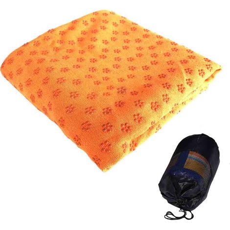 1 Serviette de yoga, antidérapante, absorbante, séchage rapide, pour Bikram, Pilates, entraînement (1/5)