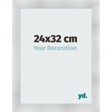 yd. - Cadre photo 24x32 - Aluminium Brosse - MDF - Pisa (1/5)