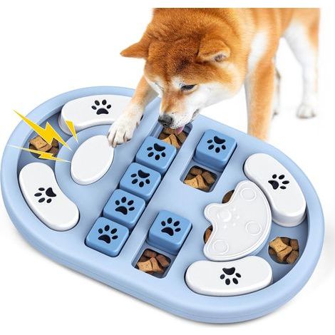 Interaktives Spielzeug gegen Langeweile, Futterautomaten für kleine, mittlere und große Größen, Leckerli-Spender, Spielzeug zur Gehirnstimulation für mehr Intelligenz (1/5)
