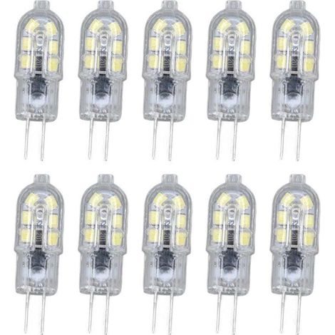 G4 2835 Klare LED-Lampe, 10er-Pack, LED-Lampe, Stecker, 220 V Wechselstrom, für Wohnmobil-Schränke, Gartenbeleuchtung, 6500 K Weißlicht – Crezuo (1/4)