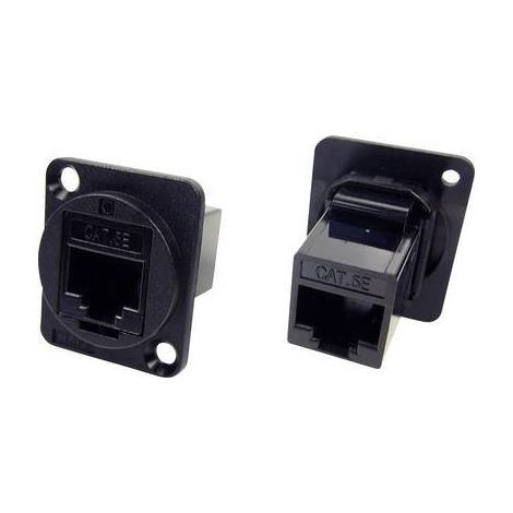 Adattatore da pannello UTP RJ45 Cat5e a RJ45 Cat5e Adattatore incasso CP30220 CP30220 Cliff Contenuto: 1 pz.