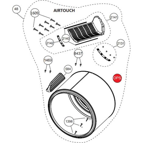 Tamburo - Asciugatrice - BEKO - 4350204