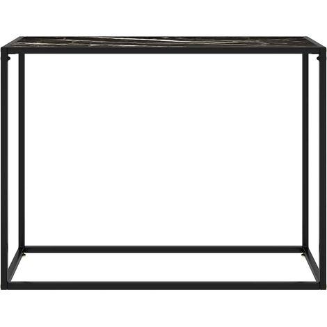 Maison Exclusive - Table console Noir 100x35x75 cm Verre trempé (1/5)