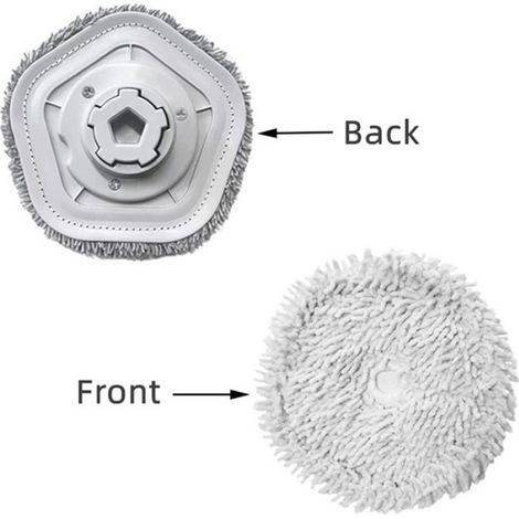 Brosse Latérale - Filtre Hepa - Chiffon De Nettoyage - Pour Robot Aspirateur Laveur Bot W10 W10 Pro - Lot De 2 Brosse Latérale 2 Filtre Hepa 4 Chiffon 2 Brosse De Nettoyage (1/5)