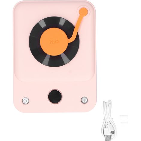 Double Brumisateur d'Air Intelligent avec Minuterie Numérique, Lampe de Nuit Douce et Recharge USB - Rose (1/5)