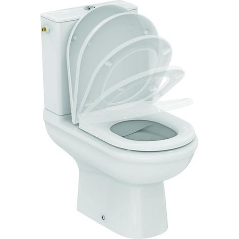 Ideal Standard Exacto WC-Paket, mit Spülkasten und WC-Sitz, Weiß, (1/3)