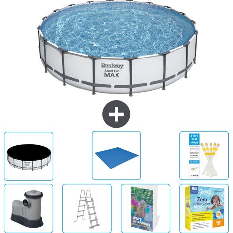 Bestway Piscina Bestway Steel Pro MAX Rotonda - 549x122 cm - 8-pezzi  S546