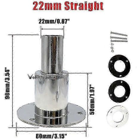 22/24 mm Edelstahl-Durchgangsrohr, kompatibel mit Booten und Seetransportern (1/5)