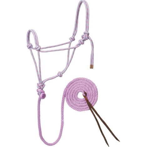 Halfter, Führstrick, Pferd, Polyester, geflochten, Rautenmuster, Reiten (1/3)