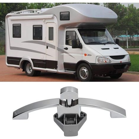Serrure de Loquet de Bouton de Placard Serrure D'armoire Murale en Alliage de Zinc Poignée de Porte de Sécurité Bouton Poignée Serrure pour RV Remorque Camping-Car Bateau (6.4in)