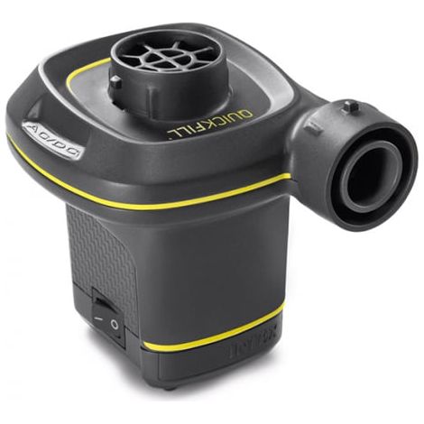 Bomba de inflado eléctrica portátil Intex 66634 para colchones y flotadores de piscina
