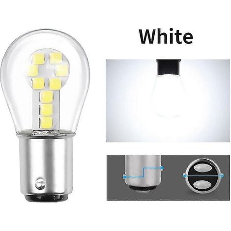 2/4 ampoules LED BA15S BAY15D pour feux arrière, feux stop et clignotants de voiture, 12 V CC