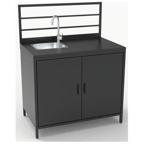 Cucina da esterno Amicasa Base 2 ante battenti con lavello sx GL8453
