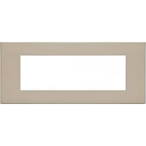 Mapam Placca sabbia 7 posti tecnopolimero compatibile Vimar Plana - GEM-P6007-SA