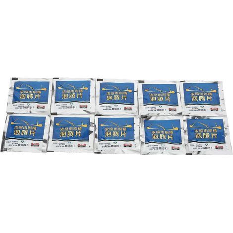 10 Brausetabletten mit Oxalsäure für die Scheibenwaschanlage, inklusive blauem Scheibenreinigungswerkzeug (10er-Packung). (1/5)