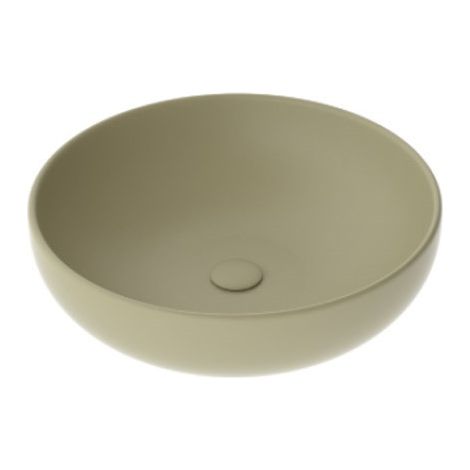 Lavabo a Bacinella - Diametro 45 cm - Colore Miele Mat - Da Appoggio - Interamente Smaltato - Ceramica (1/3)