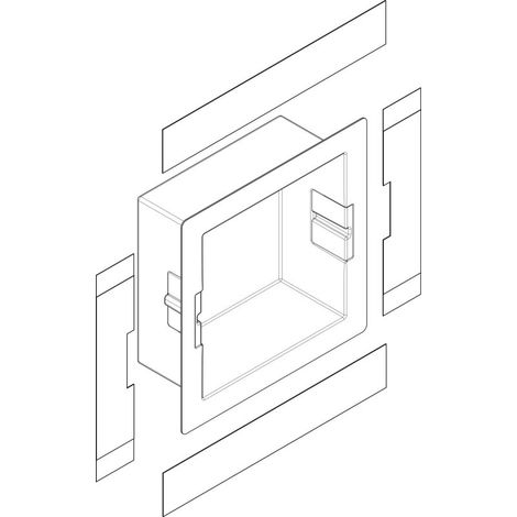 Ensemble de niche murale XtraStoris 300x300x140mm