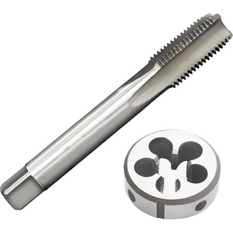 Jeu de tarauds et filières métriques M14x1,5 mm, jeu de tarauds et filières en acier rapide pour machines-outils. (1/5)