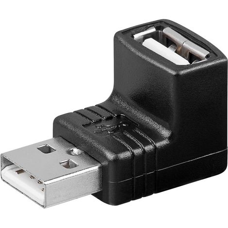 GOOBAY USB-A-Stecker auf USB-A-Buchse, gewinkelt, 90° oben (1/2)