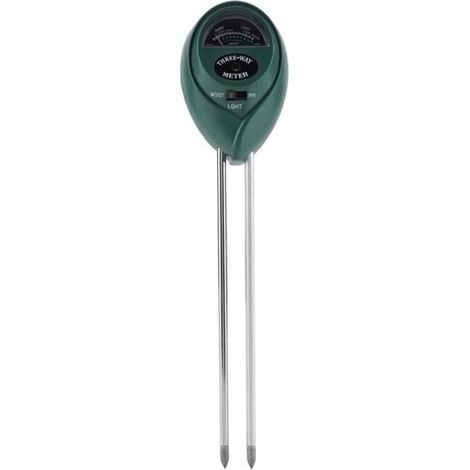 3 en 1 testeur de pH humidité du sol testeur de lumière du soleil pour la fleur de plante de jardin (1/4)