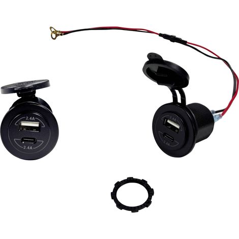 HP Autozubehör Dual USB+C femelle encastrable