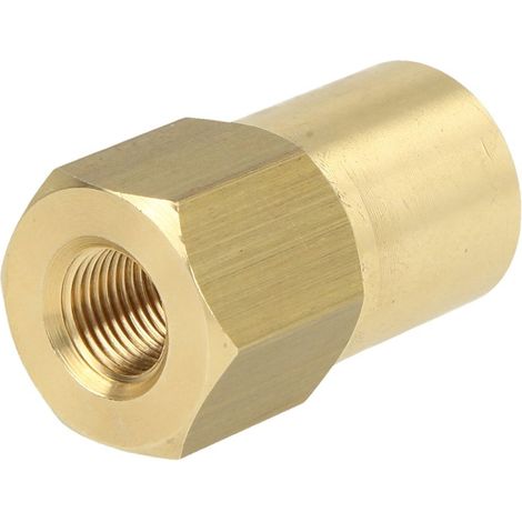 Porte-gicleur R-1/8’’ FF x filetage UNI 9/16’’-24 FF SW 19 ,34 mm de long laiton