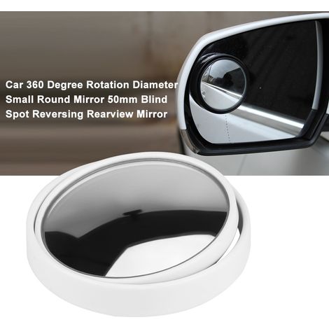 Miroir Rond Petit Diamètre 50 mm Voiture Rétroviseur de Recul Anti-Angle Mort Pivotant 360° (1/4)