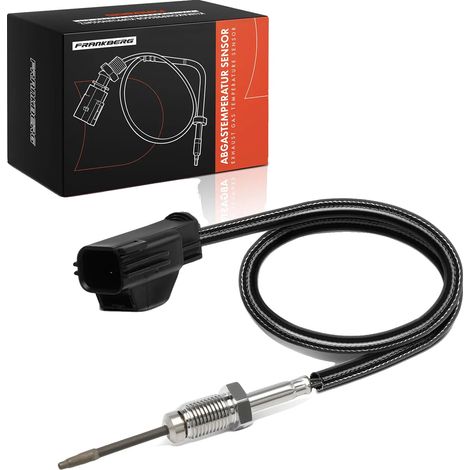Sensor de temperatura, longitud del cable 445 mm, compatibilidad FORD Galaxy Mondeo IV S-Max MAZDA 3 sedán, tipo de conector carcasa angular 2 contactos, tamaño de rosca M12x1.25, tamaño de llave 14 (1/5)