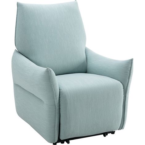 Poltrona relax elettrica in Tessuto Azzurro - MODOC