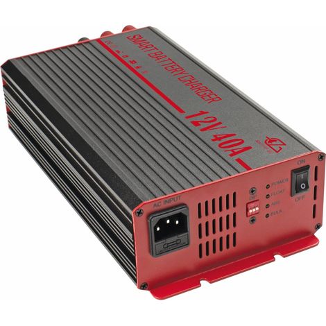 Chargeur de batterie automatique 12V 40A – Charge intelligente pour Lithium, AGM, Gel, Acide – Alimentation AC/DC – EZA