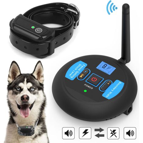 Collier de Dressage pour Chiens Rechargeable,Portée de 200m,avec Mode Vibration,Son, et Choc Statique,Adapté Aux Chiens de Petites et Moyennes Tailles,Noir