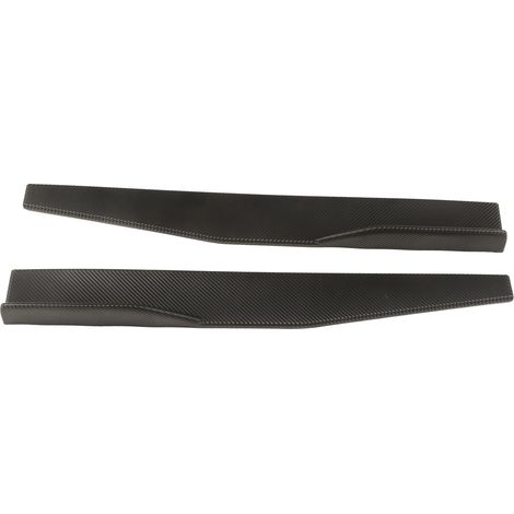 Ailerons latéraux universels en fibre de carbone, style fibre de carbone, pour pare-chocs arrière de voiture (lot de 2). (1/5)