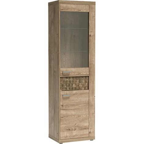 Wohnzimmer Vitrine in Eiche NUSCO-161 (1/5)