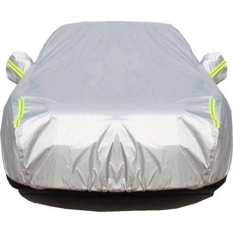 Housse de protection voiture 490x180x150cm – Polyester imperméable – Cordon de serrage élastique – Protection UV et intempéries (1/5)