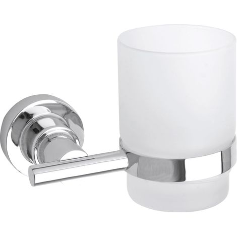 Soporte para vaso Luup, metal cromado, autoadhesivo, tecnología de montaje adhesiva, 95 x 120 x 100 mm (1/5)